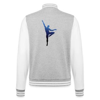 Dancing - Ballet - Man - College Sweat Jacket - heather grey/white - Back - Marisol (170cm)