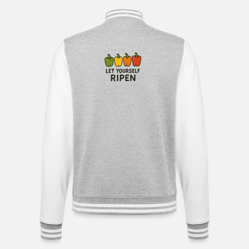 Laissez-vous mûrir - Veste Teddy - gris chiné / blanc