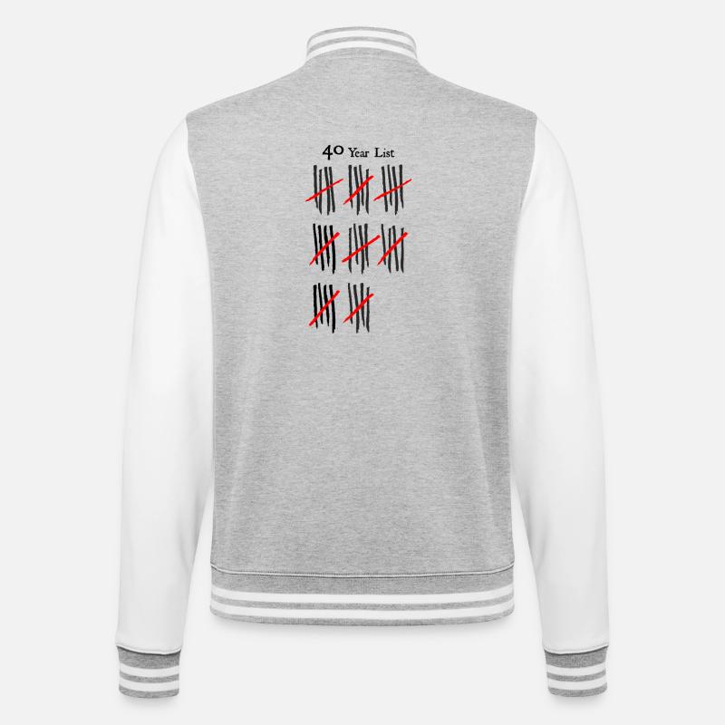 Abstract Crosshatch and Stripe Pattern - College Sweat Jacket - heather grey/white