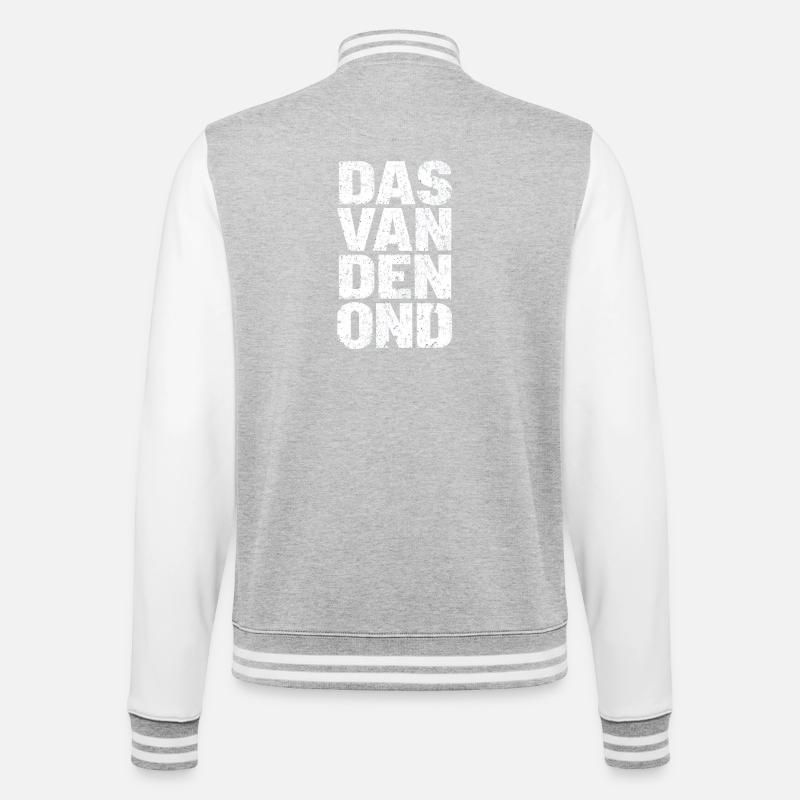 Das van den ond. Proverbes anversois - Veste Teddy - gris chiné / blanc