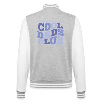 Club des Pères Cool - Cadeau Papa 2026 - Veste Teddy - gris chiné / blanc - Dos - Marisol (170cm)