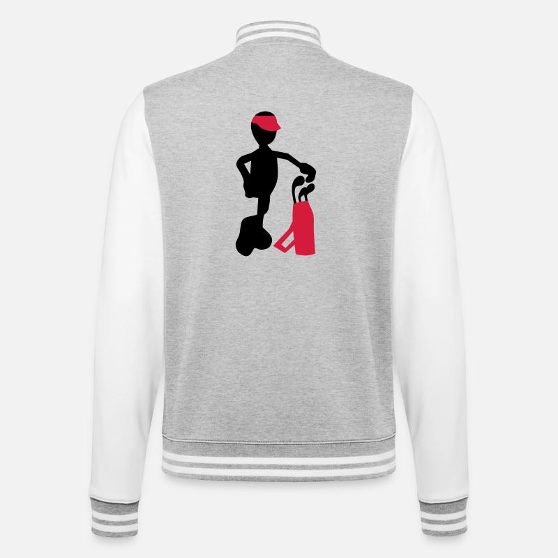 golf - Veste Teddy - gris chiné / blanc