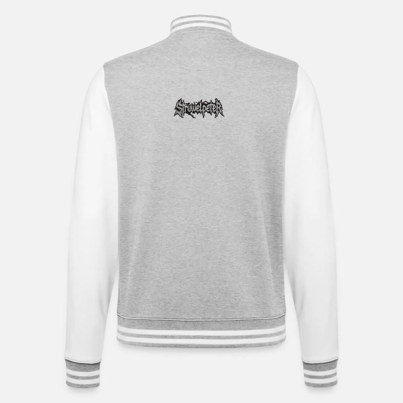Struwwelpeter Grim Logo - Veste Teddy - gris chiné / blanc