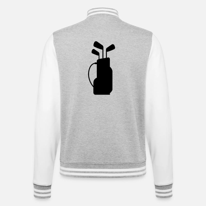 Golf bag - College Sweat Jacket - heather grey/white