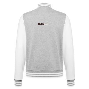 Holländer Havanna - College-Sweatjacke - Grau meliert/Weiß - Hinten - Marisol (170cm)