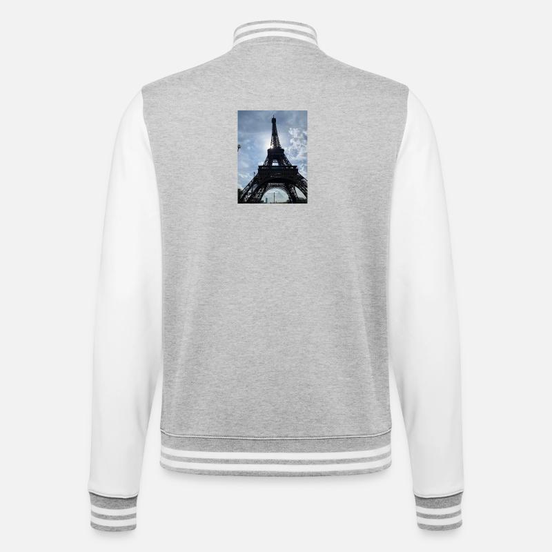 Supi - College Sweat Jacket - heather grey/white