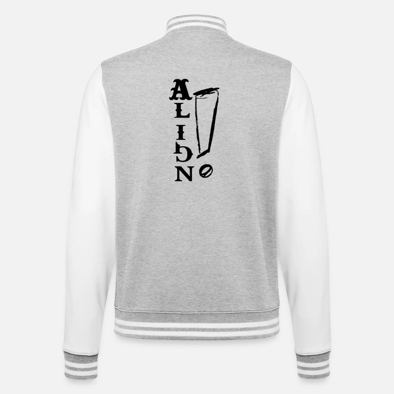 ALIGN – Signature Design - Veste Teddy - gris chiné / blanc