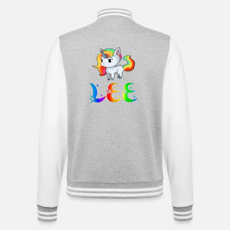 Unicorn Lee - College Sweat Jacket - heather grey/white