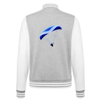 Paragliding - College Sweat Jacket - heather grey/white - Back - Marisol (170cm)