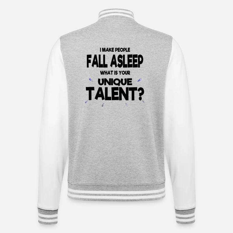 Anesthesia anesthesiologist superpowers gift funny - College Sweat Jacket - heather grey/white