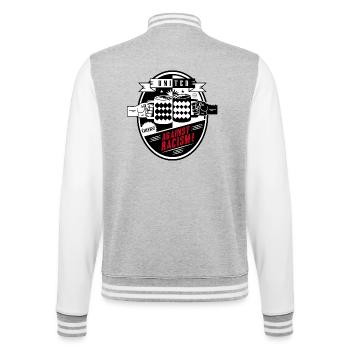 united against racism - Veste Teddy - gris chiné / blanc - Dos - Marisol (170cm)
