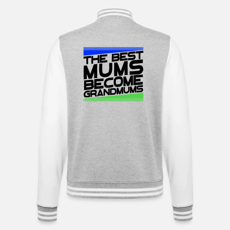Cool Oma Statement Großmutter Glückwunsch - College-Sweatjacke - Grau meliert/Weiß