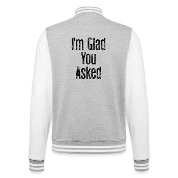 Je suis heureux que vous ayez demandé - Veste Teddy - gris chiné / blanc - Dos - Marisol (170cm)
