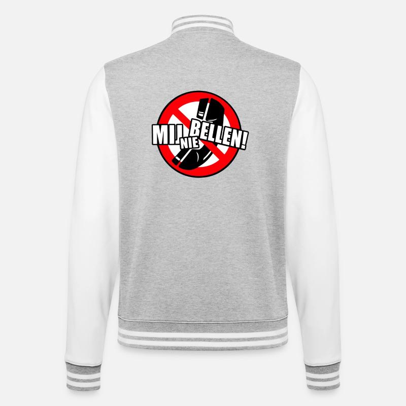 Don't call me. So don't call! * - College Sweat Jacket - heather grey/white
