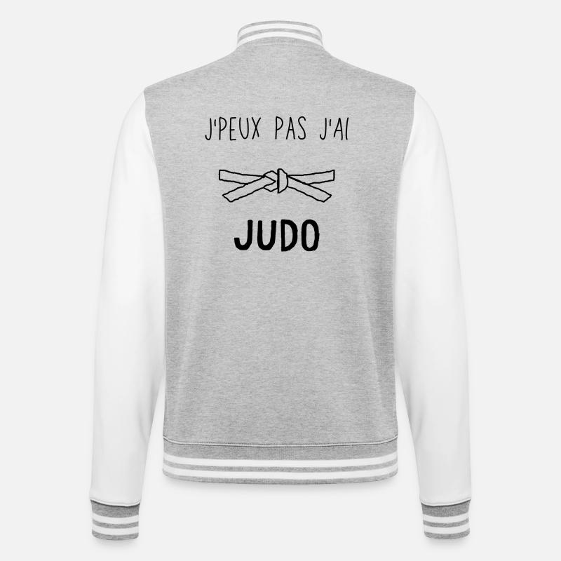 J Peux Pas J Ai Judo - Veste Teddy - gris chiné / blanc