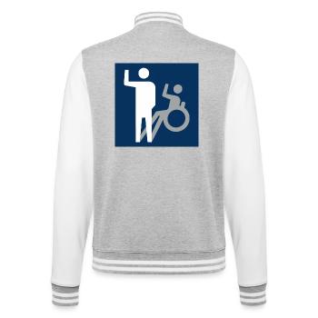 Tous les handicaps ne sont pas visibles * - Veste Teddy - gris chiné / blanc - Dos - Marisol (170cm)