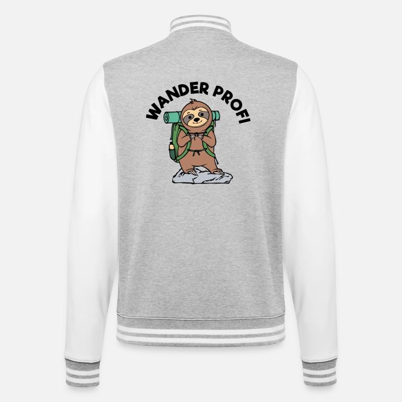 Wandern Statement Klettern Wanderrouten Wanderer - College-Sweatjacke - Grau meliert/Weiß