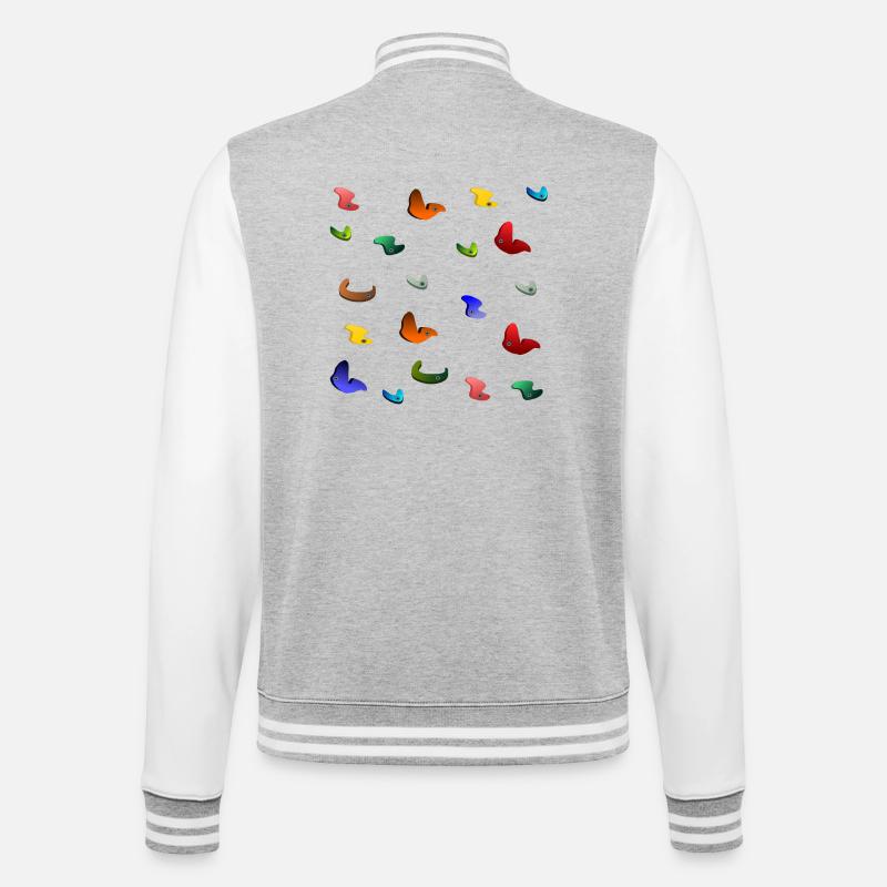 BLOC, BLOC, ESCALADE, ALPINISME, ALPINISME - Veste Teddy - gris chiné / blanc