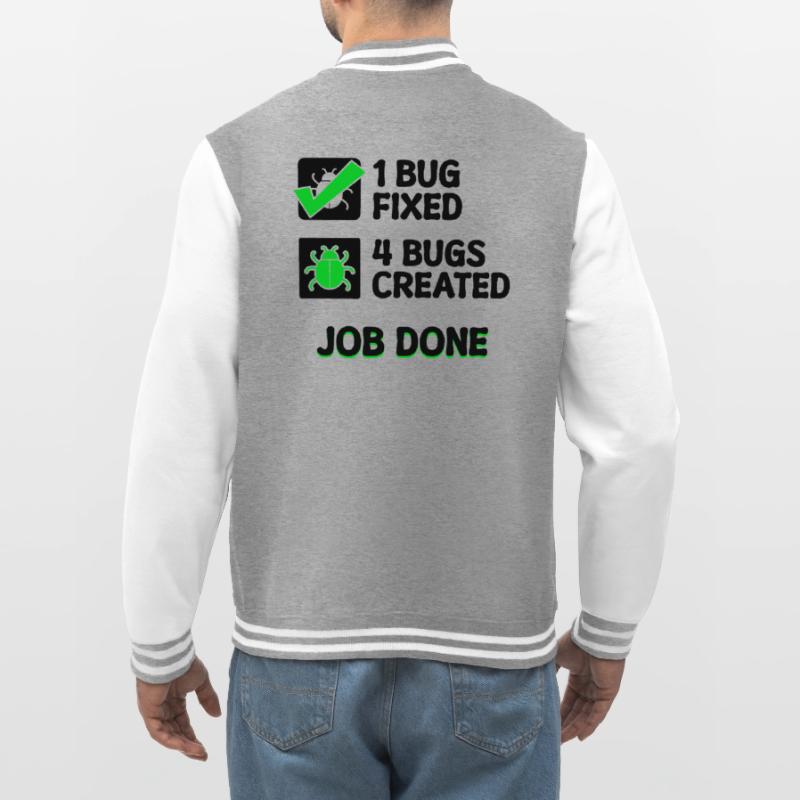 Programmierer Developer Bugfixing Bugs Skripting College-Sweatjacke