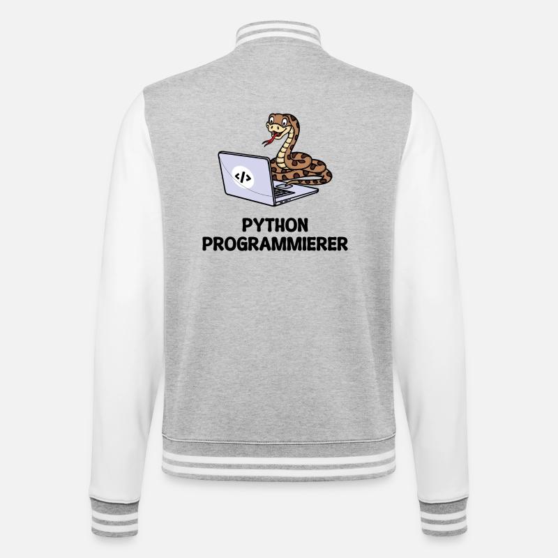 Programmierer Computer Code Developer Statement - College-Sweatjacke - Grau meliert/Weiß