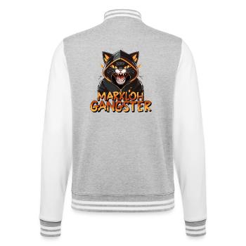 Marxloh Gangster - Veste Teddy - gris chiné / blanc - Dos - Marisol (170cm)