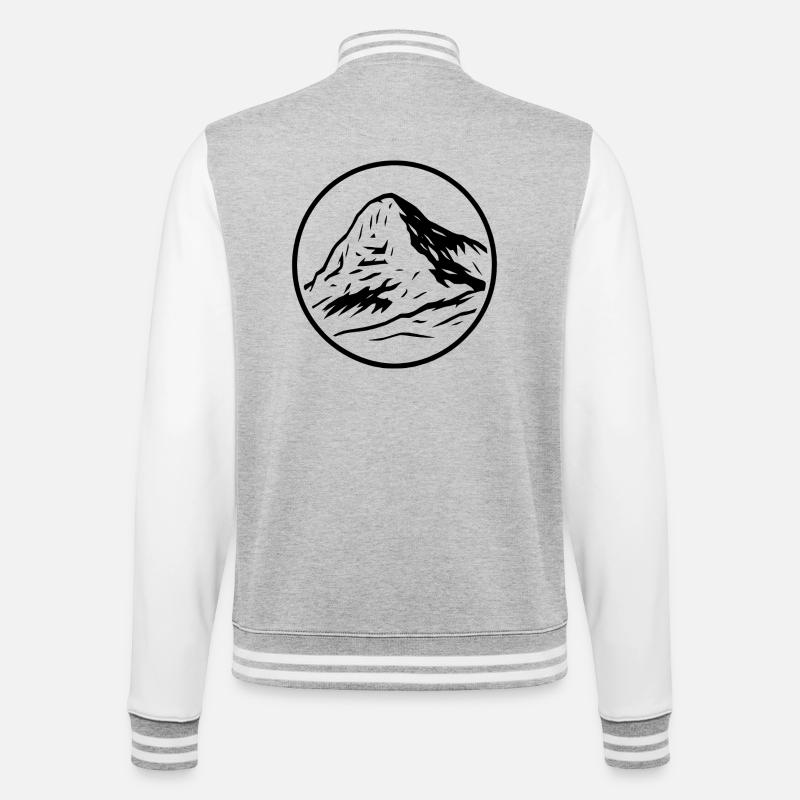 Eiger - College Sweat Jacket - heather grey/white