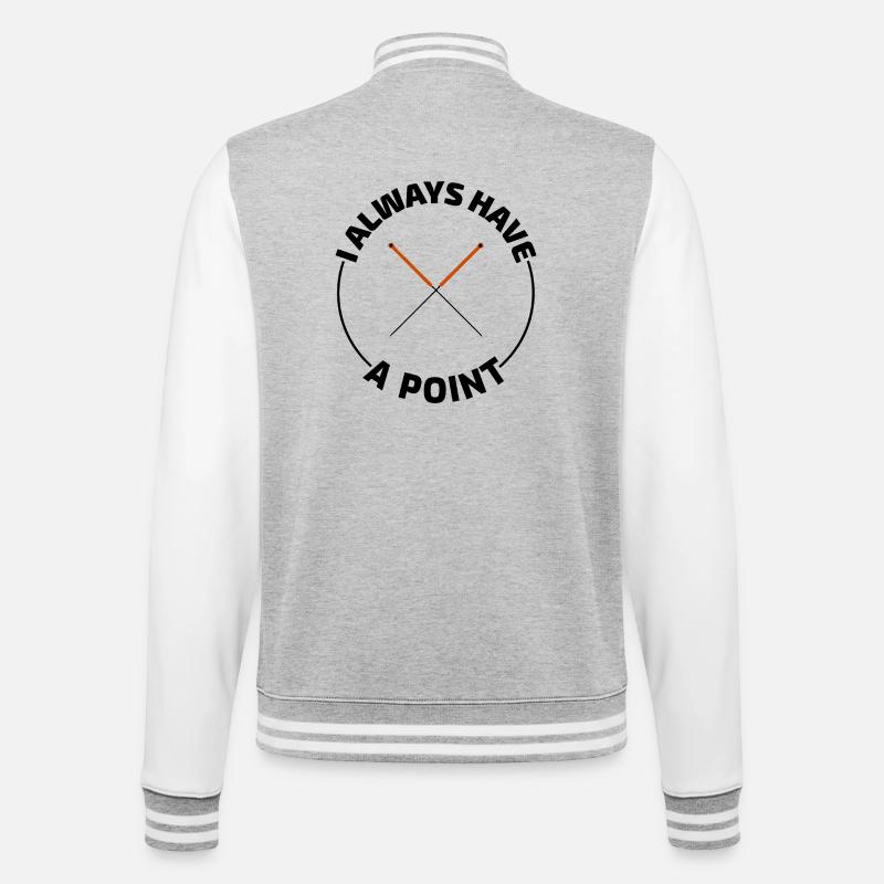 Licensed TCM Practitioner Expert Precision  - College Sweat Jacket - heather grey/white