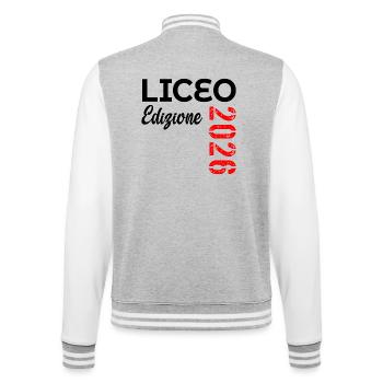 Italy - High School Edition 2026 - College Sweat Jacket - heather grey/white - Back - Marisol (170cm)