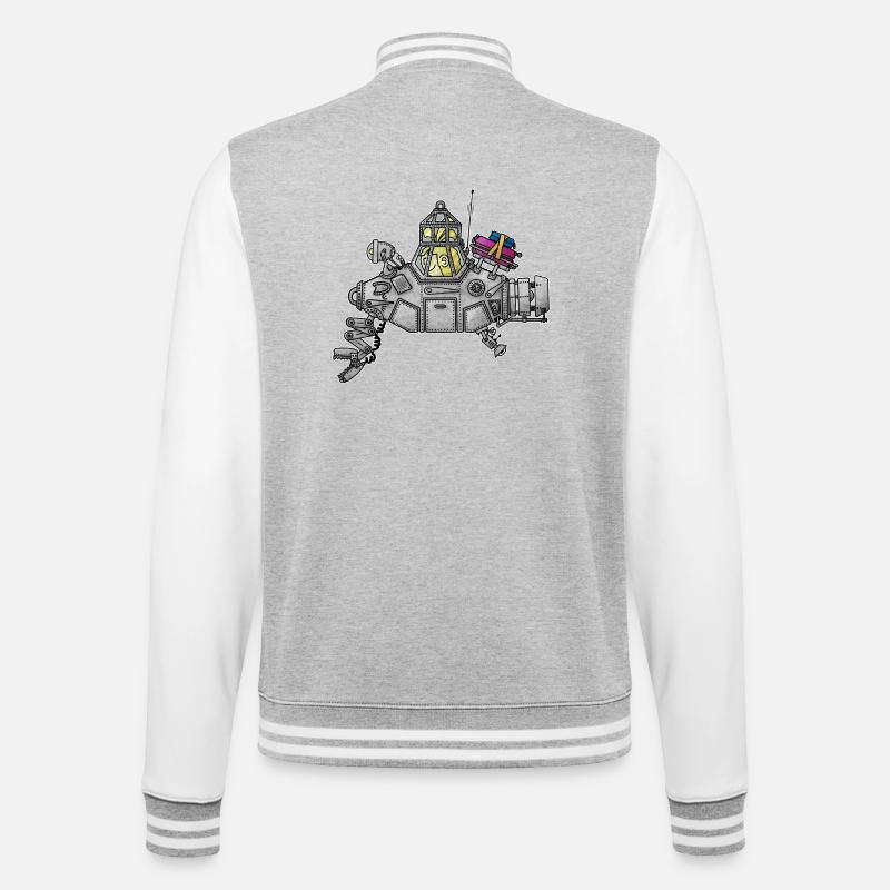  Senta - das schnaufende U-Boot / - College-Sweatjacke - Grau meliert/Weiß