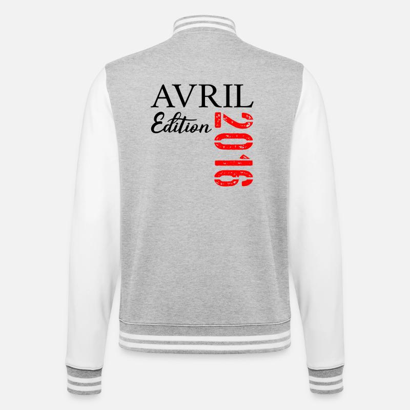 11th Anniversary April 2016 - College Sweat Jacket - heather grey/white