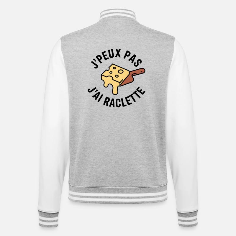 Casting Squeegee I can't squeegee - College Sweat Jacket - heather grey/white