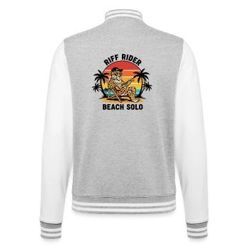 Jaguar Riff Rider Beach Solo Ukulélé - Veste Teddy - gris chiné / blanc - Dos - Marisol (170cm)
