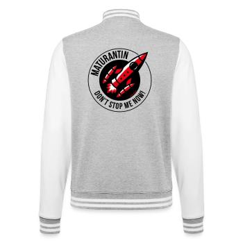 Matura (Matura / POS 3C) - College Sweat Jacket - heather grey/white - Back - Marisol (170cm)