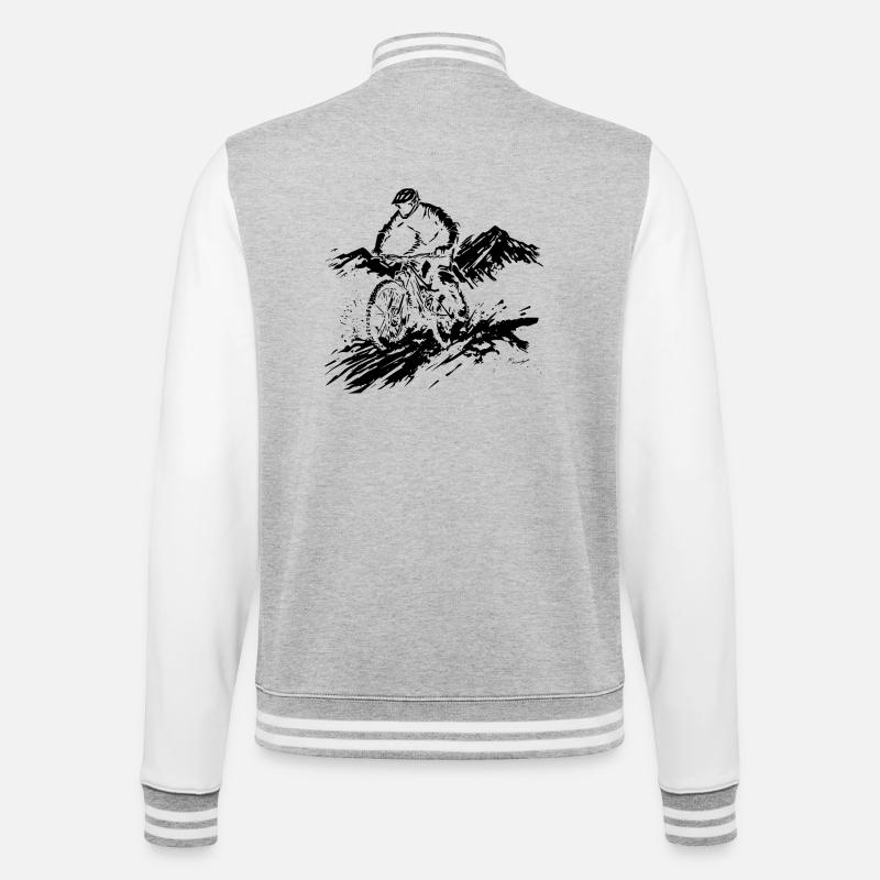 VTT - Veste Teddy - gris chiné / blanc
