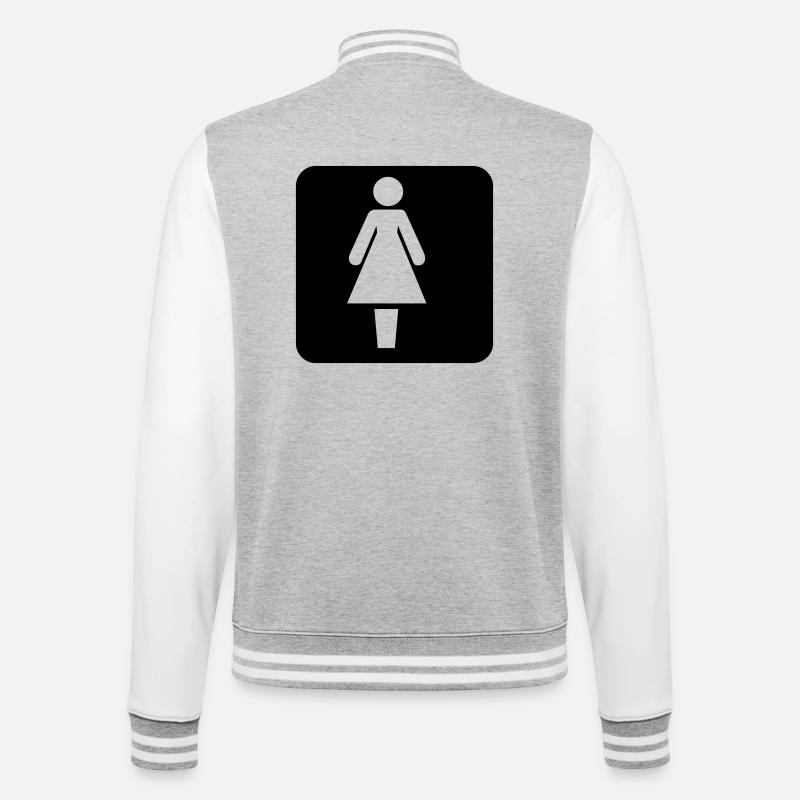 Frau - Veste Teddy - gris chiné / blanc