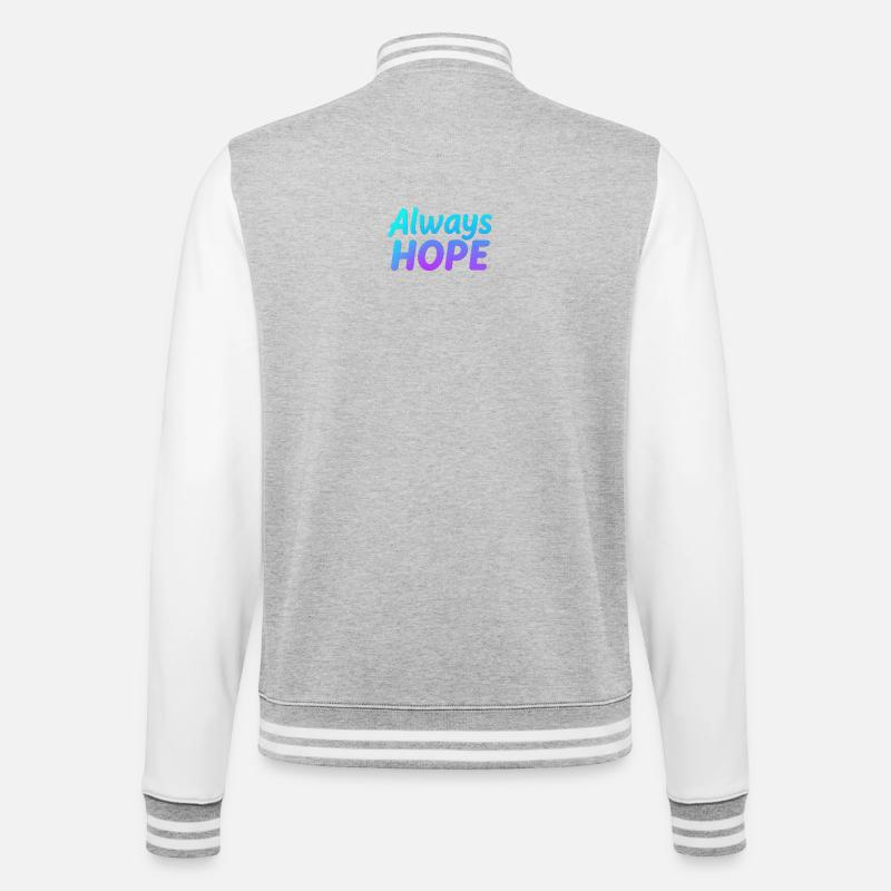 Always Hope Gradient - Veste Teddy - gris chiné / blanc