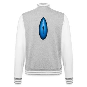 Deep Sea Diver Underwater Adventure Ocean - College Sweat Jacket - heather grey/white - Back - Marisol (170cm)