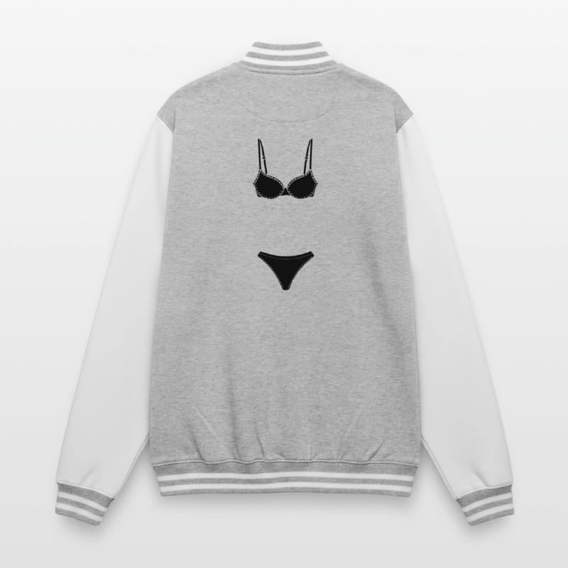 Dessous- oder Bekini-Logo für Geschäft oder Marktstand College-Sweatjacke
