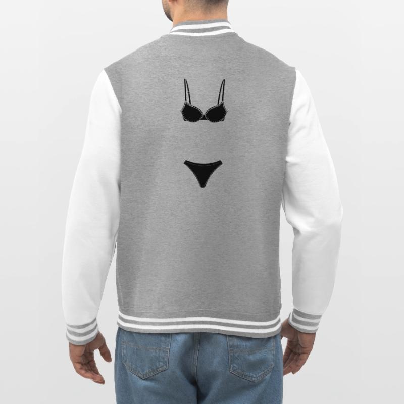 Dessous- oder Bekini-Logo für Geschäft oder Marktstand College-Sweatjacke
