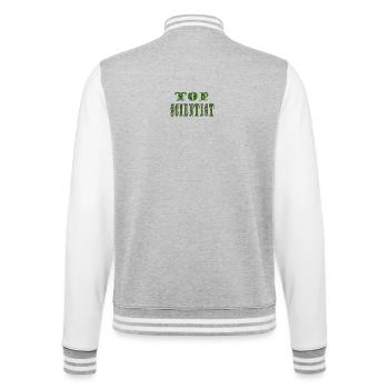 Top Scientist Texture Verte - Veste Teddy - gris chiné / blanc - Dos - Marisol (170cm)
