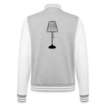 Lampes d’éclairage de salon - Veste Teddy - gris chiné / blanc - Dos - Marisol (170cm)