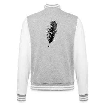 Plume d’écriture - Veste Teddy - gris chiné / blanc - Dos - Marisol (170cm)