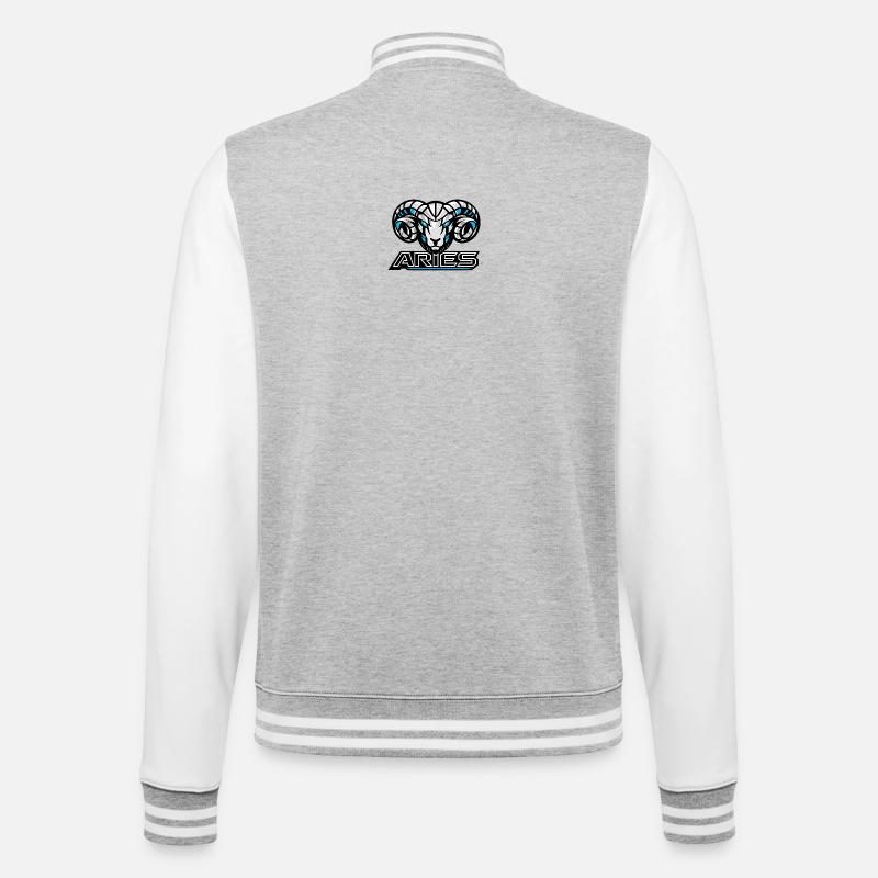 Ariete_raster - Veste Teddy - gris chiné / blanc