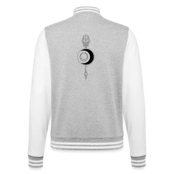 Lune avec flèche Déesse Diana Déesse de la lune - Veste Teddy - gris chiné / blanc - Dos - Marisol (170cm)