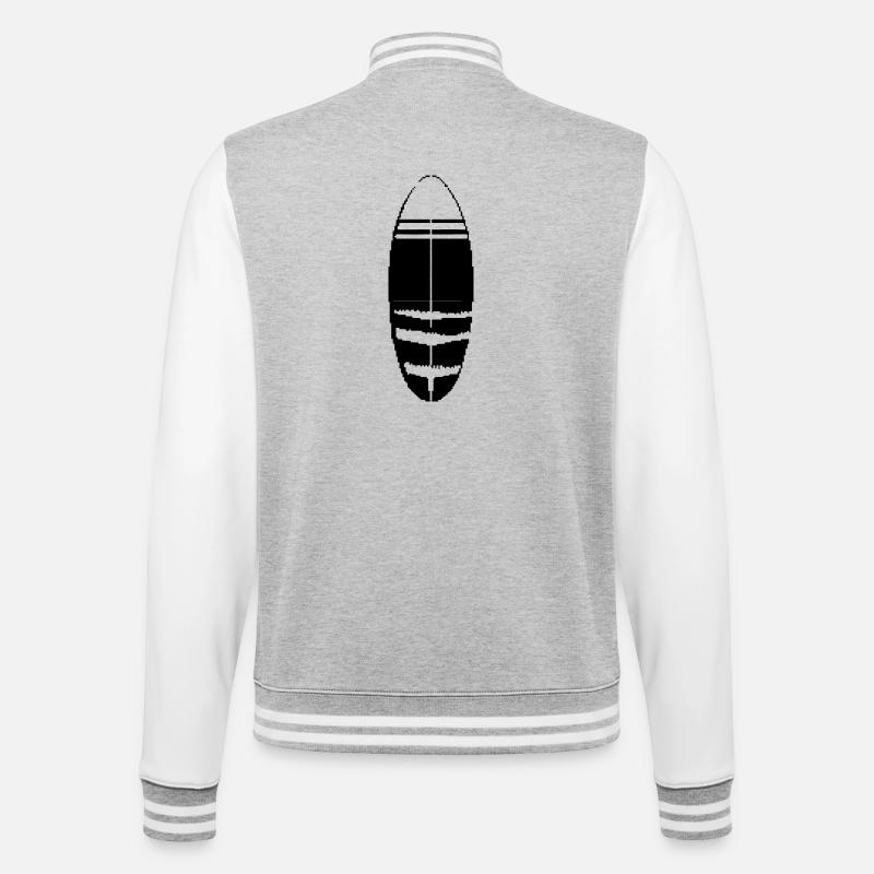 Planche de surf Pixel - Veste Teddy - gris chiné / blanc