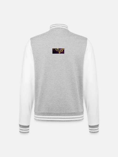 5 - College Sweat Jacket - heather grey/white