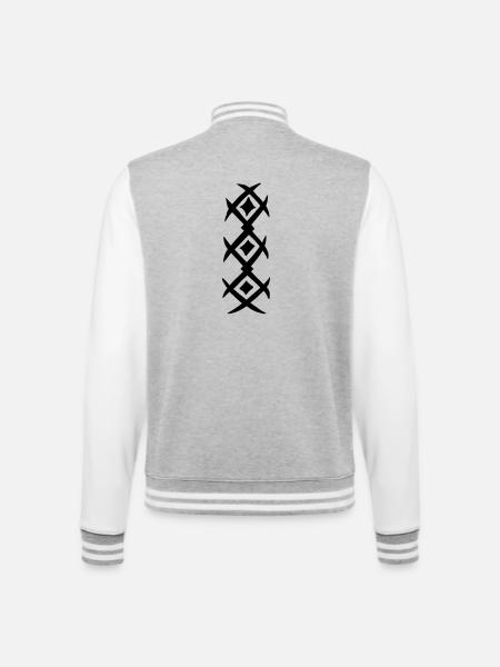 Shirt tattoo - College Sweat Jacket - heather grey/white