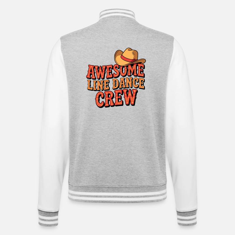 Géniale équipe de danse en ligne - Veste Teddy - gris chiné / blanc