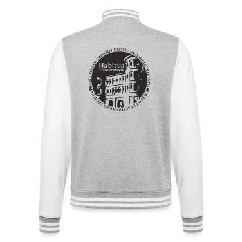 Habitus Treverensis - College-Sweatjacke - Grau meliert/Weiß - Hinten - Marisol (170cm)