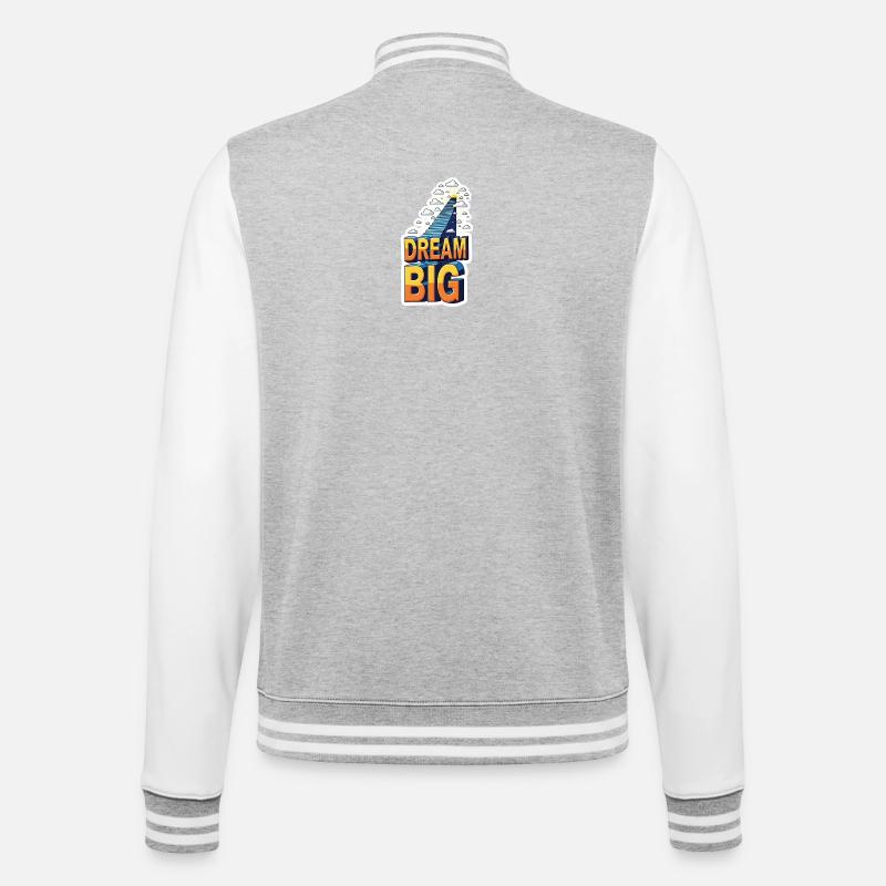 Dream Big Staircase Ascend - College Sweat Jacket - heather grey/white